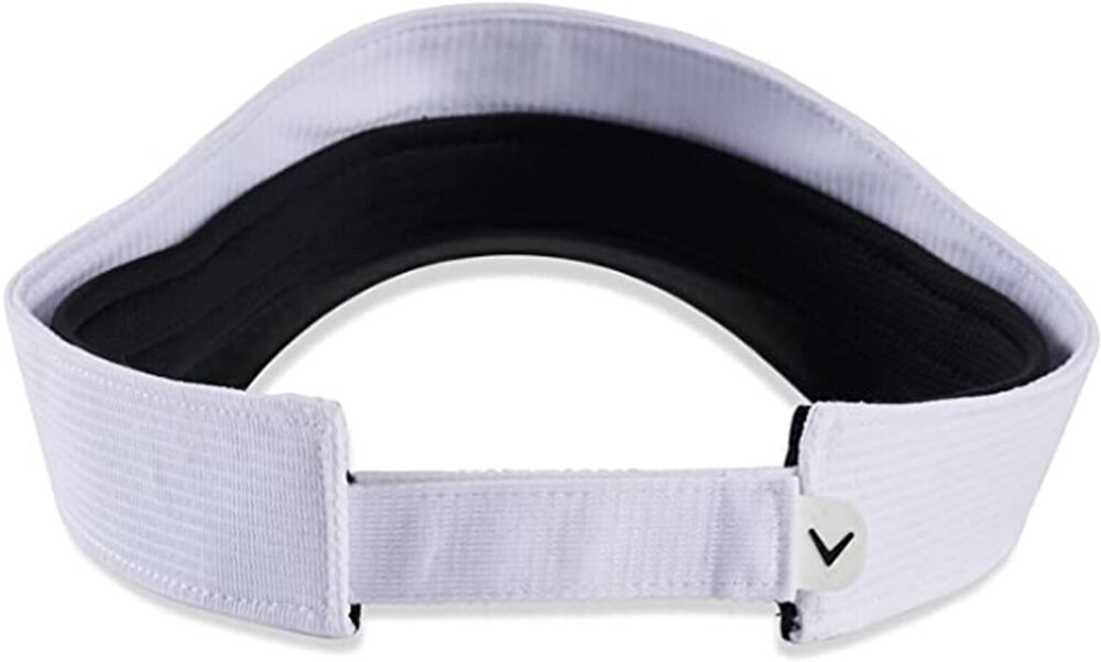 NEW 2022 Callaway Golf Liquid Metal White/Black Adjustable Visor/Hat