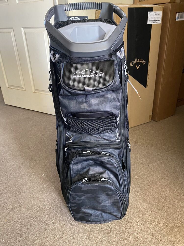 New 2023 Sun Mountain C 130 Black Cart Bag SidelineSwap