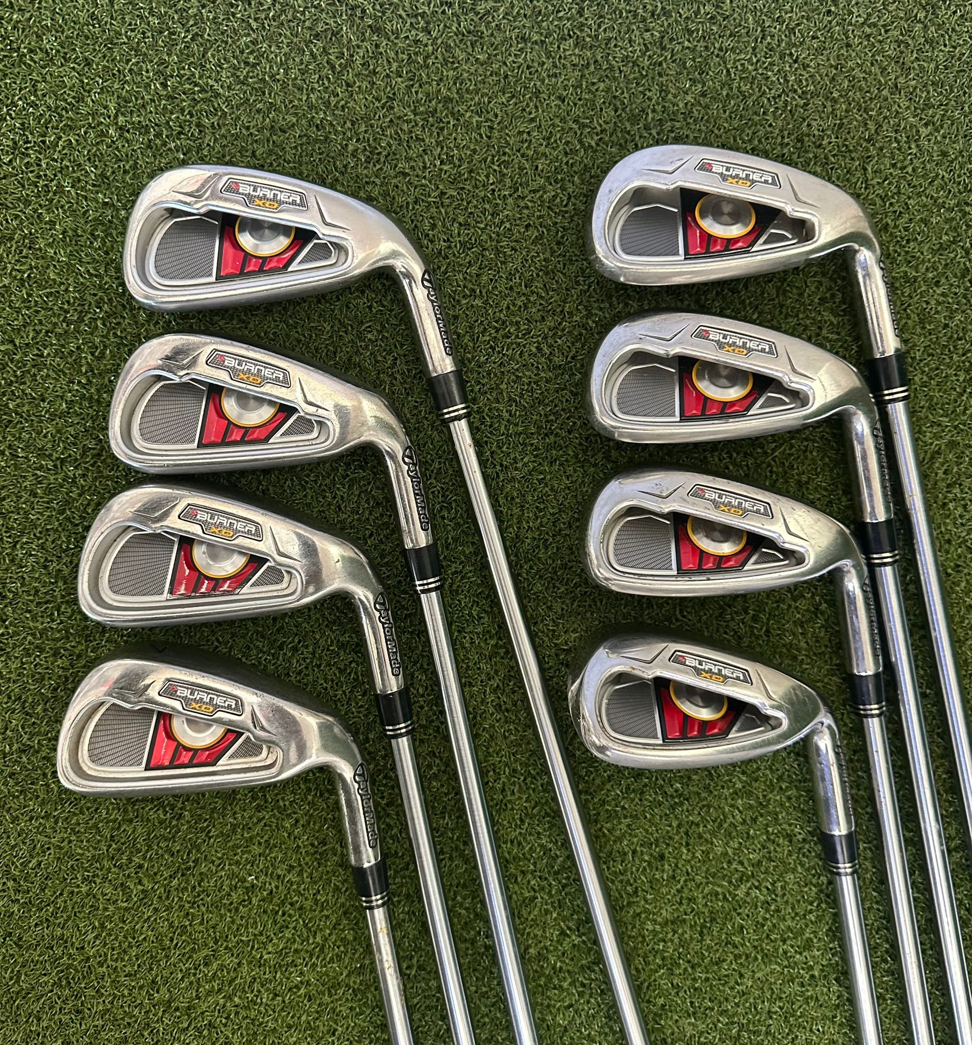 TaylorMade Burner XD 4PW+SW Iron Set, RH, REAX Regular Steel, +.5