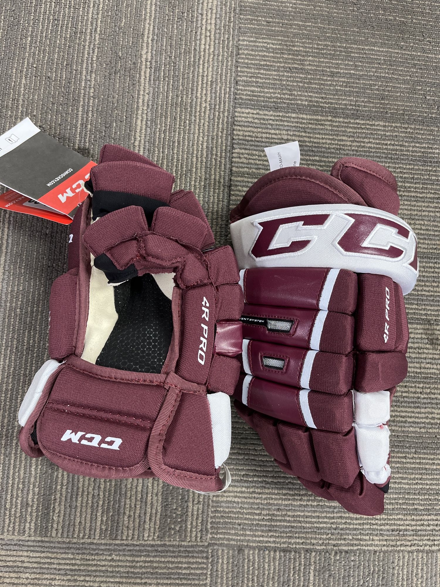 New CCM 14" HG 4R Pro Gloves Maroon SidelineSwap