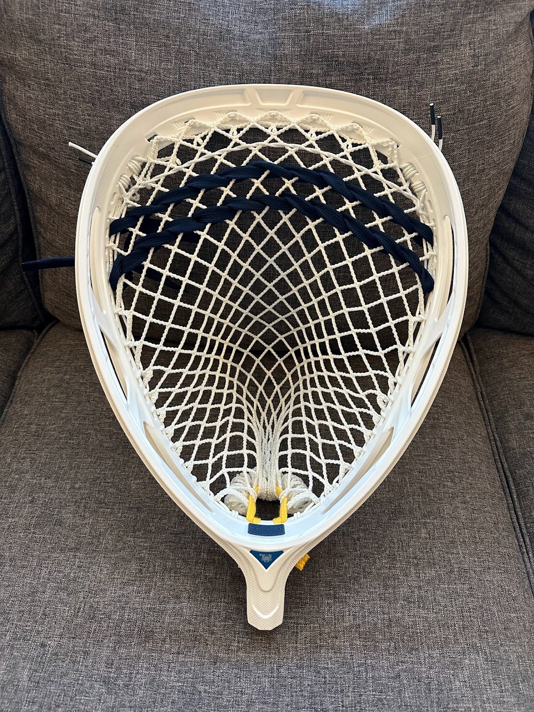 Brand New Custom Strung ECD Impact Goalie Head with ECD Impact Mesh