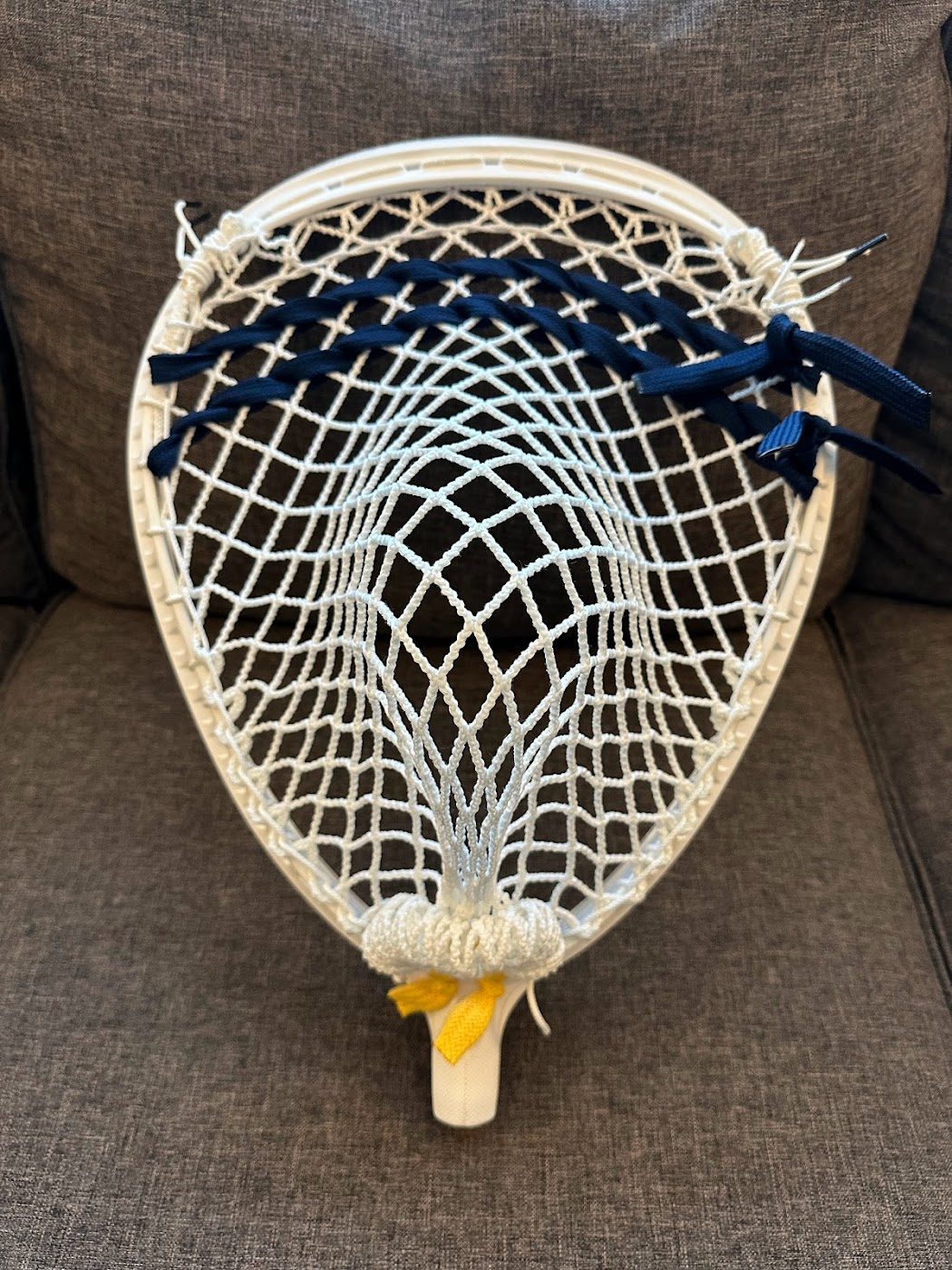 Brand New Custom Strung ECD Impact Goalie Head with ECD Impact Mesh