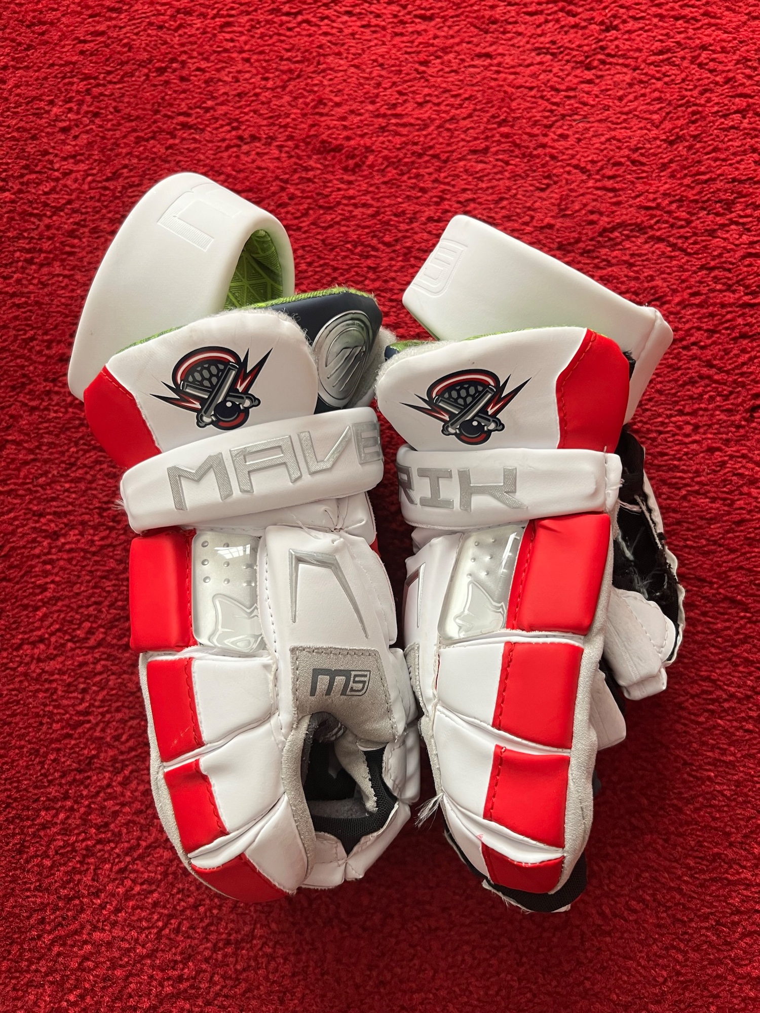 PLL Cannons Used Player's Maverik 13" M5 Lacrosse Gloves SidelineSwap