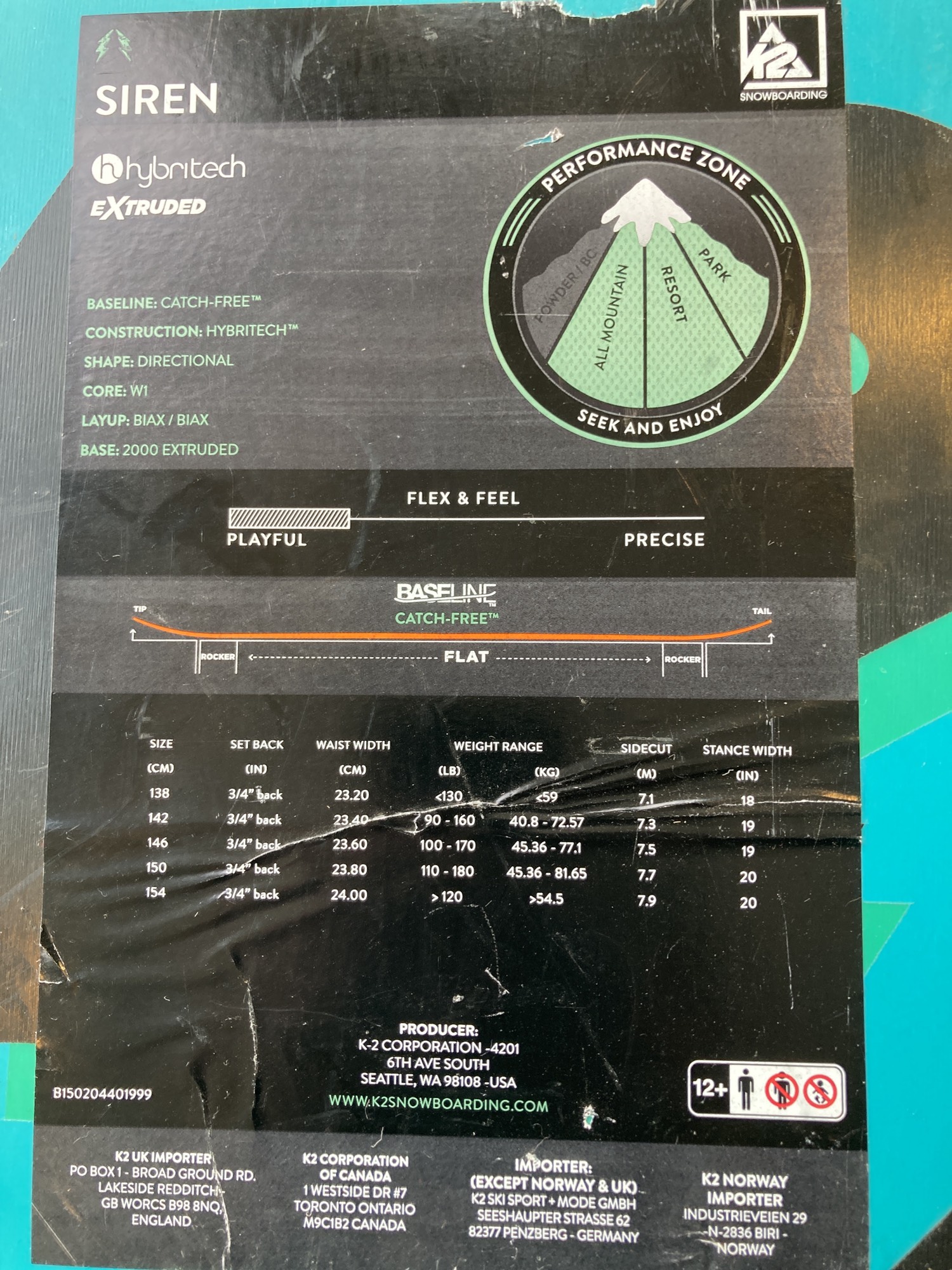 【美品】K2 SIRENケーツー スノーボード146cm Used K2 Siren 146 CM Snowboard | SidelineSwap | Buy and Sell on