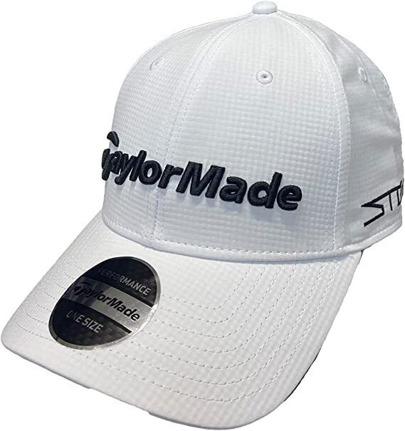 TaylorMade Tour Radar TM23 Golf Cap Hat Adjustable White SidelineSwap