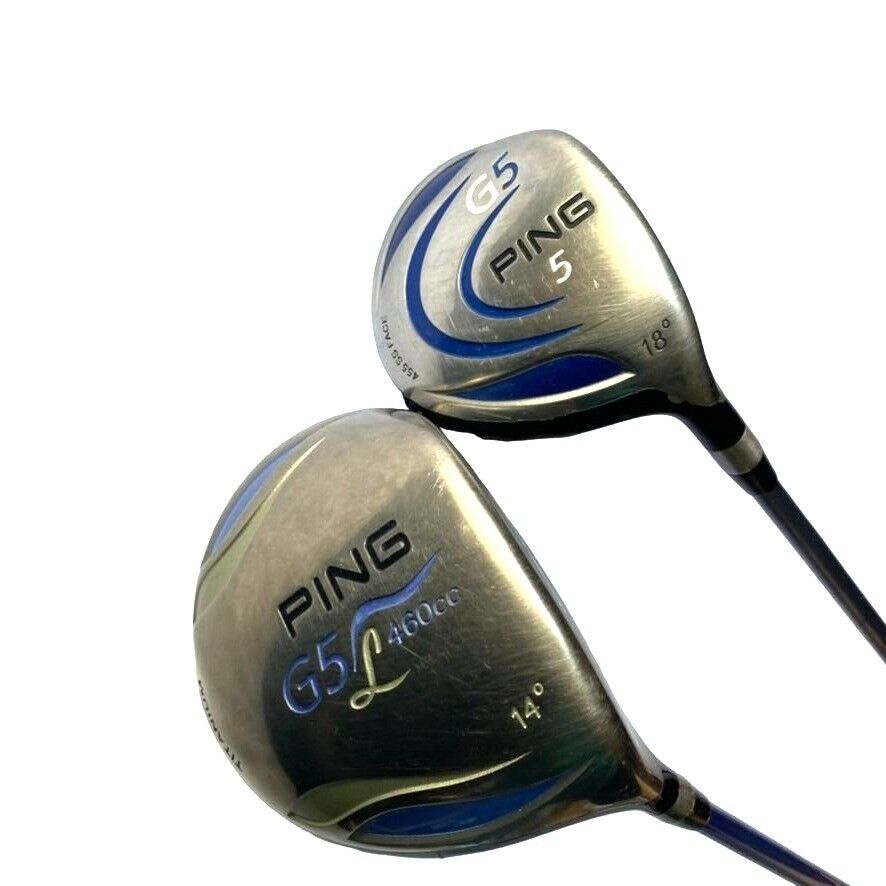 Womens Ping G5 L 460CC Driver and G5 5 Wood Golf Club Combo Set