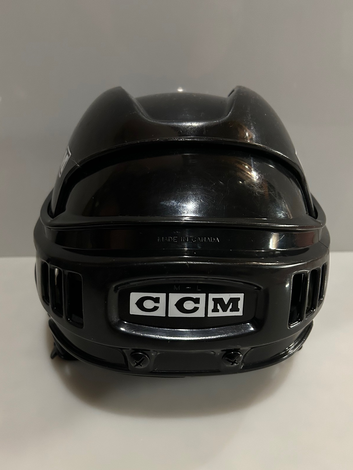 CCM 652 Tacks Vintage Black Hockey Helmet Large SidelineSwap