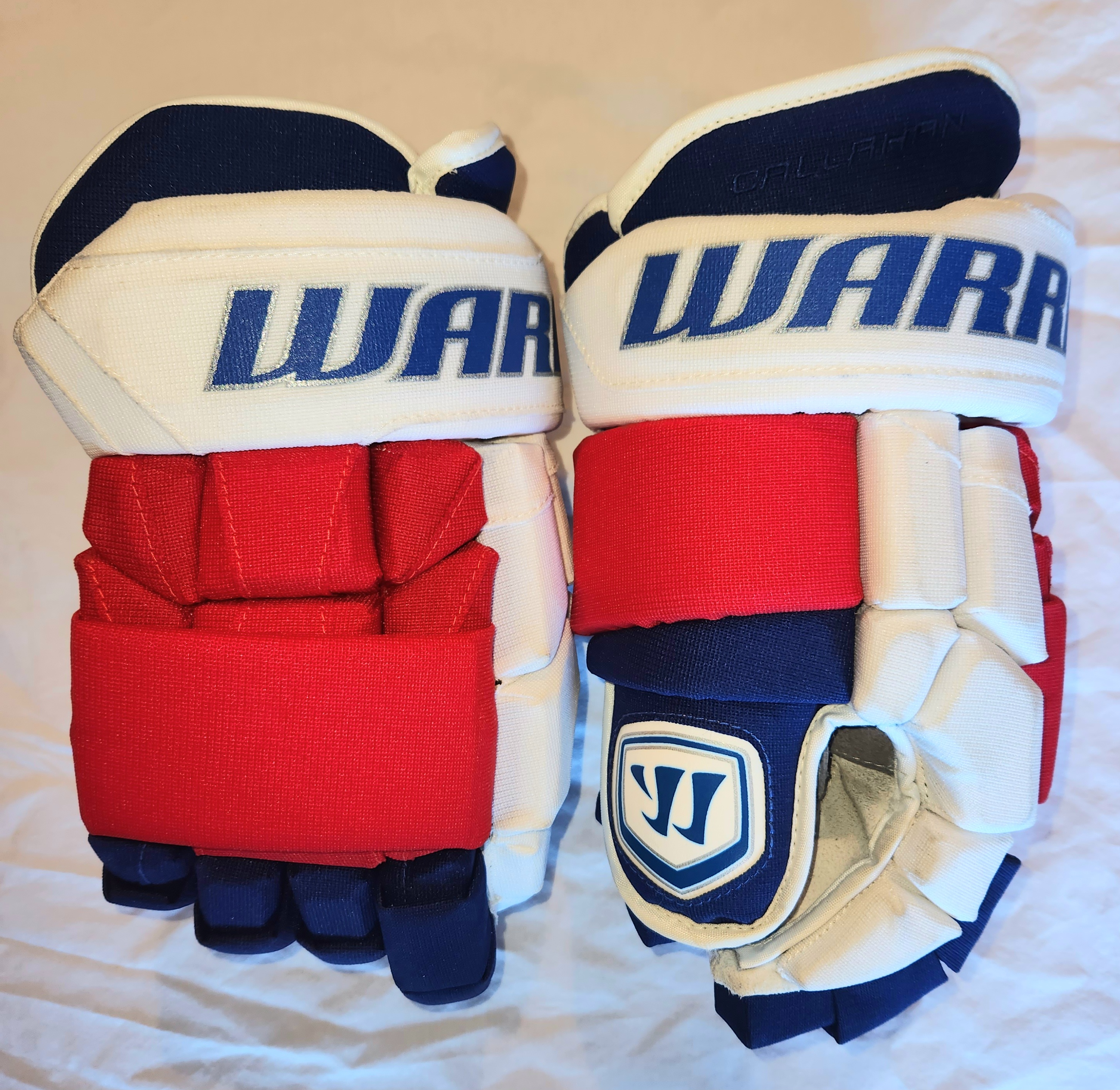NEW YORK RANGERS CALLAHAN WARRIOR LUXE GLOVES 14" MIC MADE IN CANADA