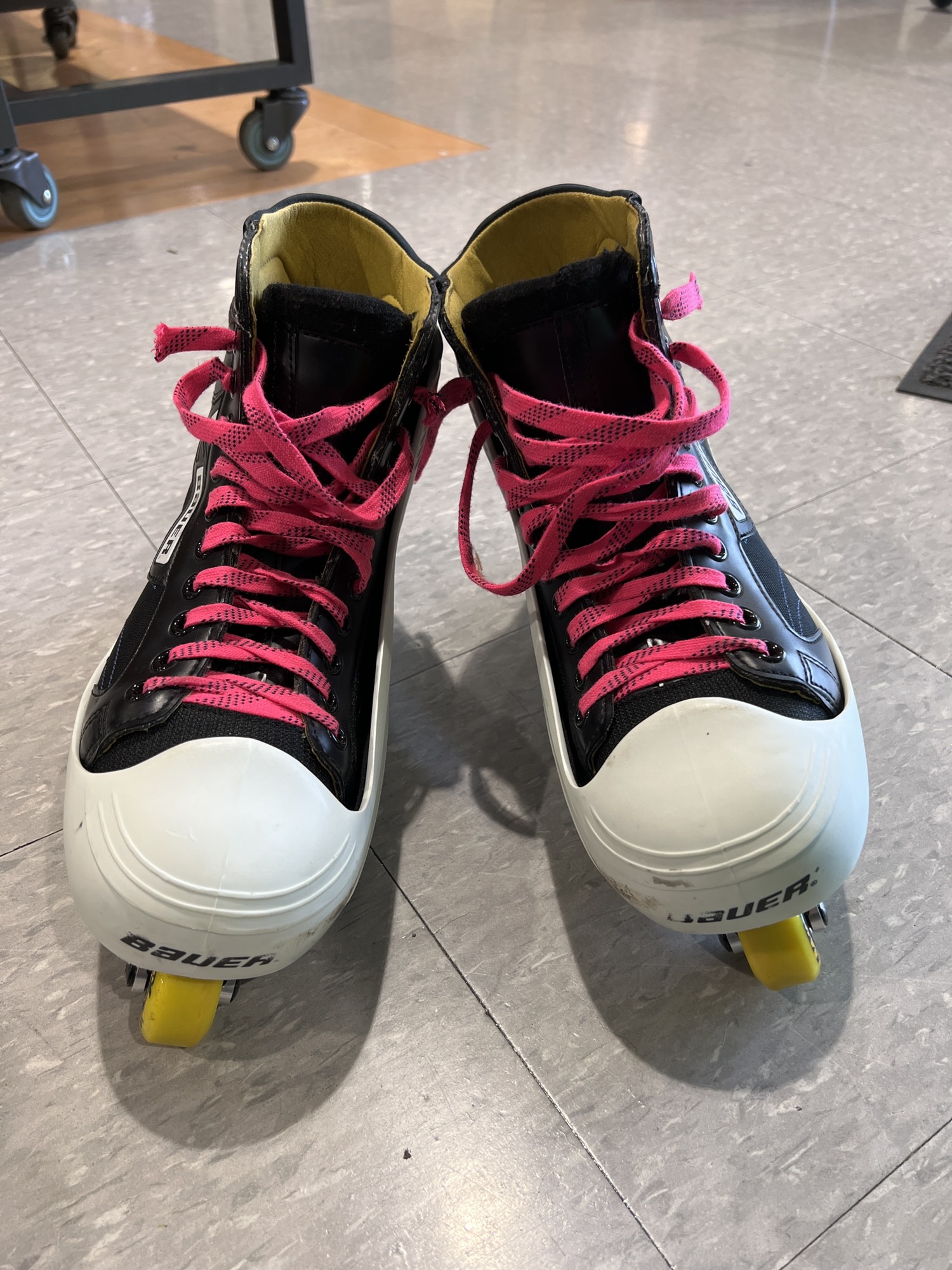 Used Senior Bauer Inline Goalie Skates 10.5 SidelineSwap