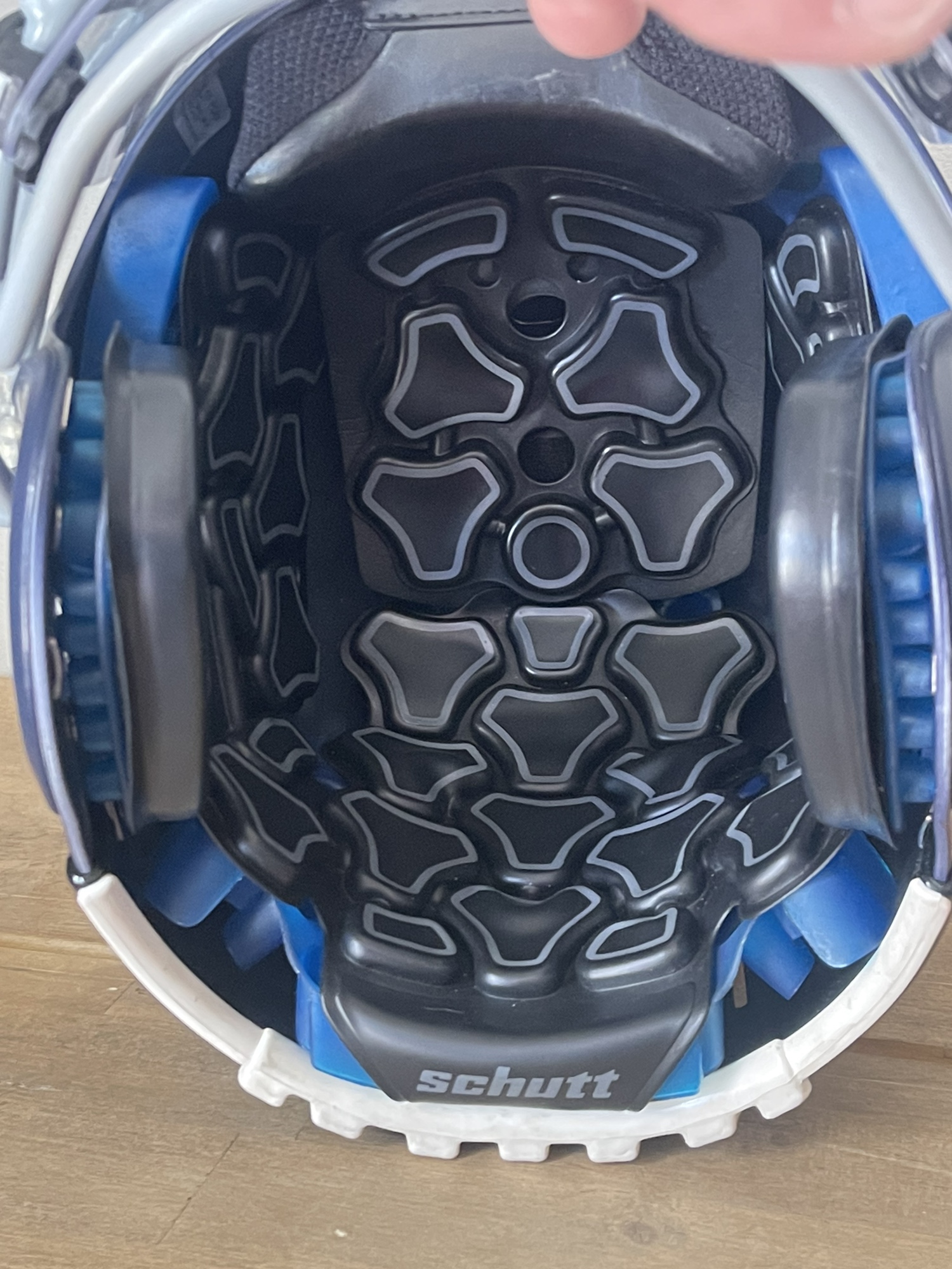 Used Extra Large Schutt F7 Helmet Cones With Visor And Chin Strap