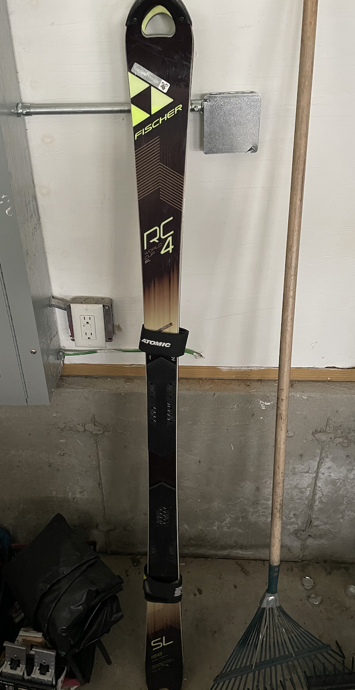 Used Fischer 158 cm Racing RC4 World Cup SL Skis Without Bindings