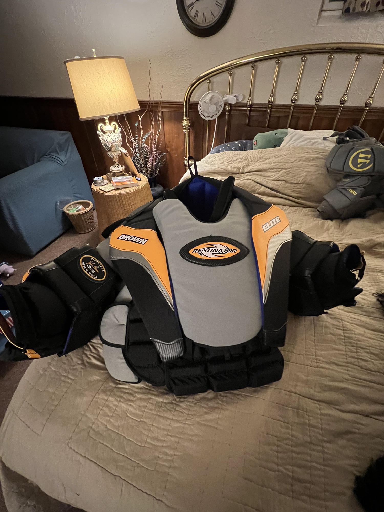 Brown Goalie Chest Protector SidelineSwap