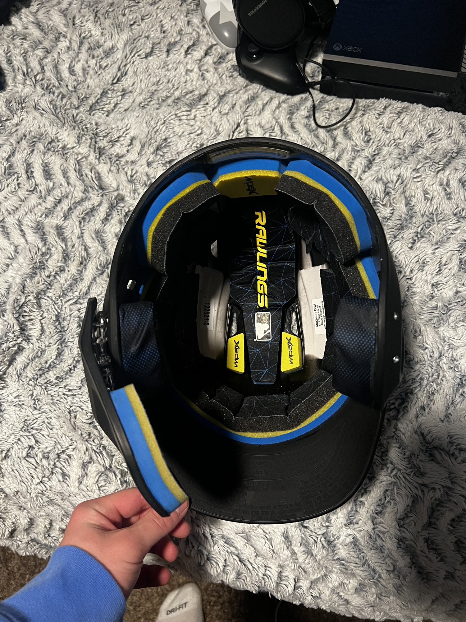 New 6 7/8 7 5/8 C Flap Rawlings Mach Batting Helmet SidelineSwap