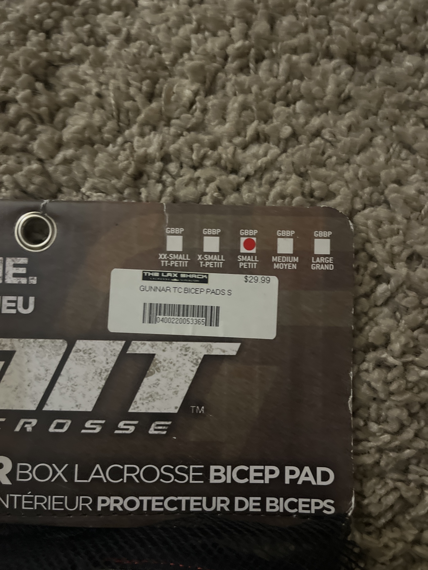 Gait Gunnar box lacrosse bicep pads SidelineSwap