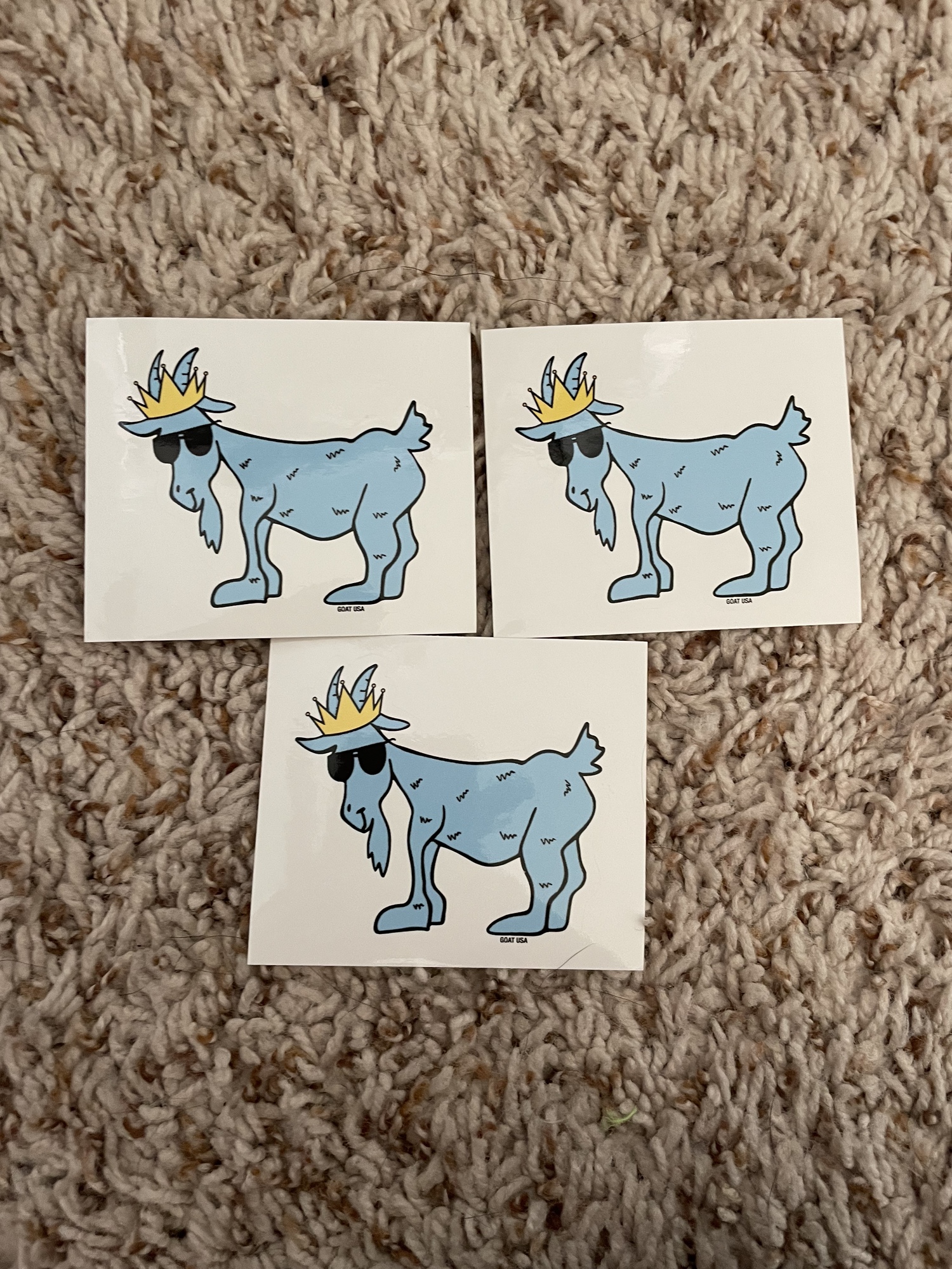 Official GOAT USA sticker3 pack SidelineSwap