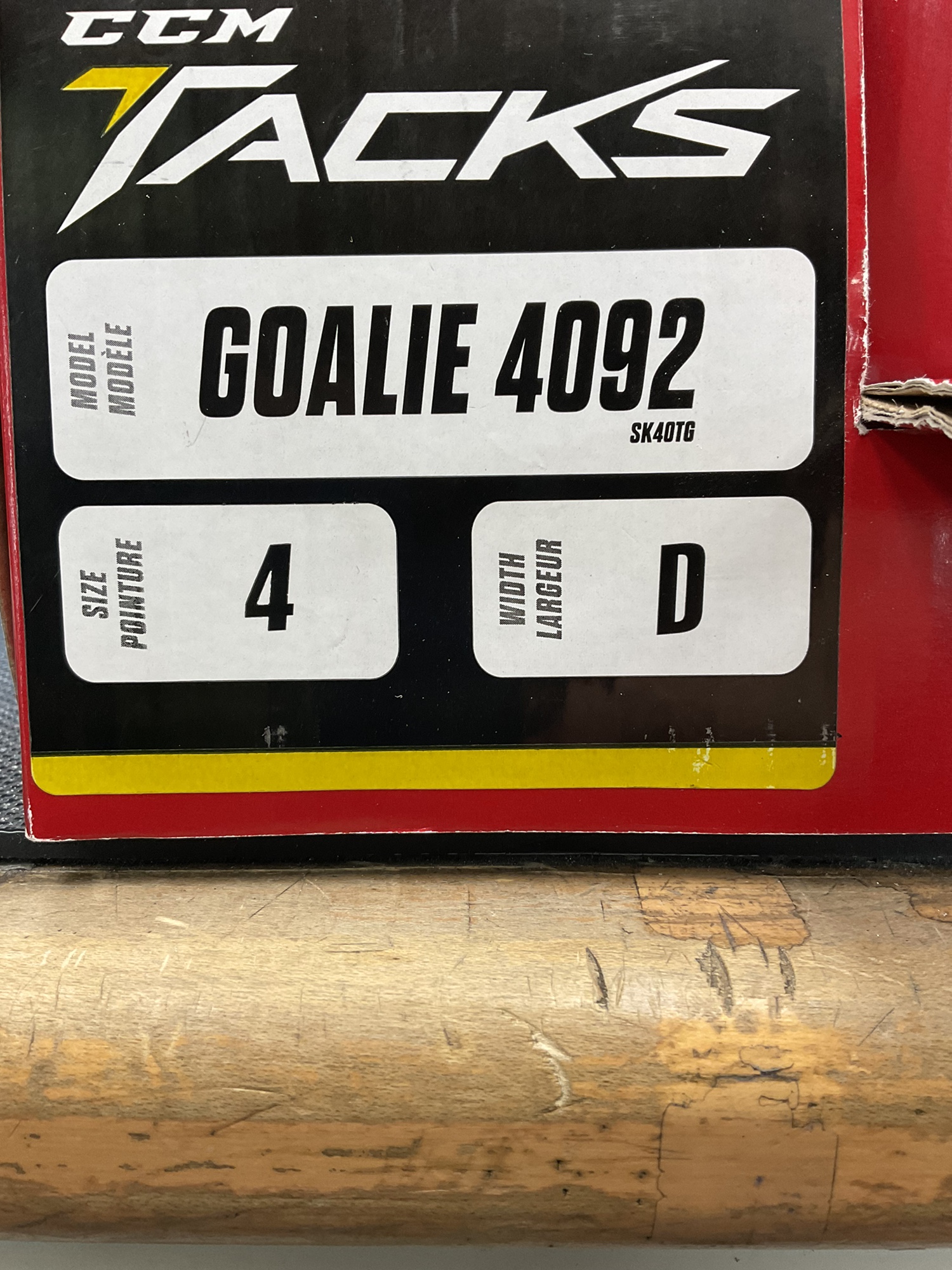 CCM Tacks 4092 Jr Goalie Skate 4D SidelineSwap