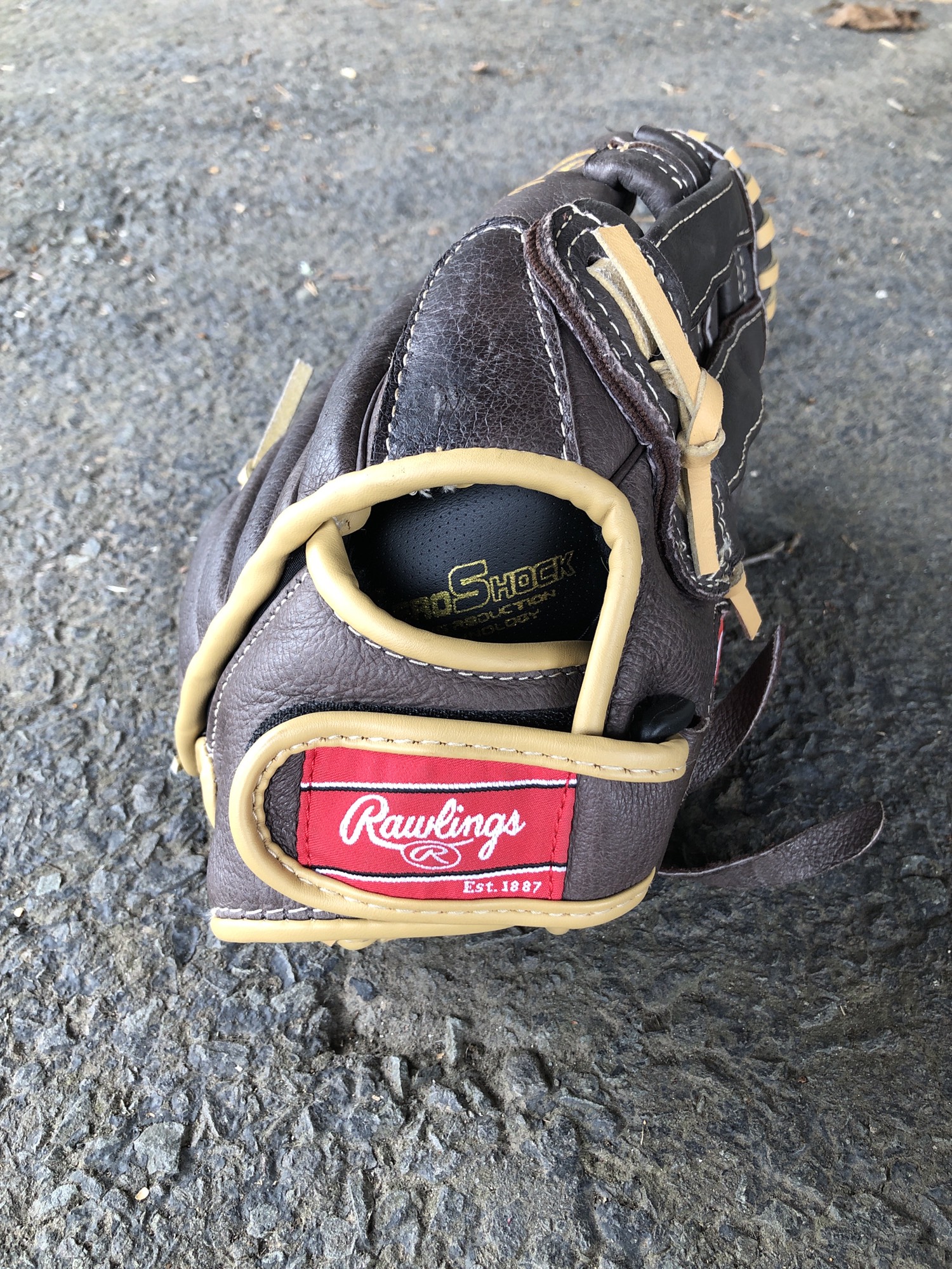Used Rawlings Highlight Series Right Hand Throw Outfield Baseball Glove