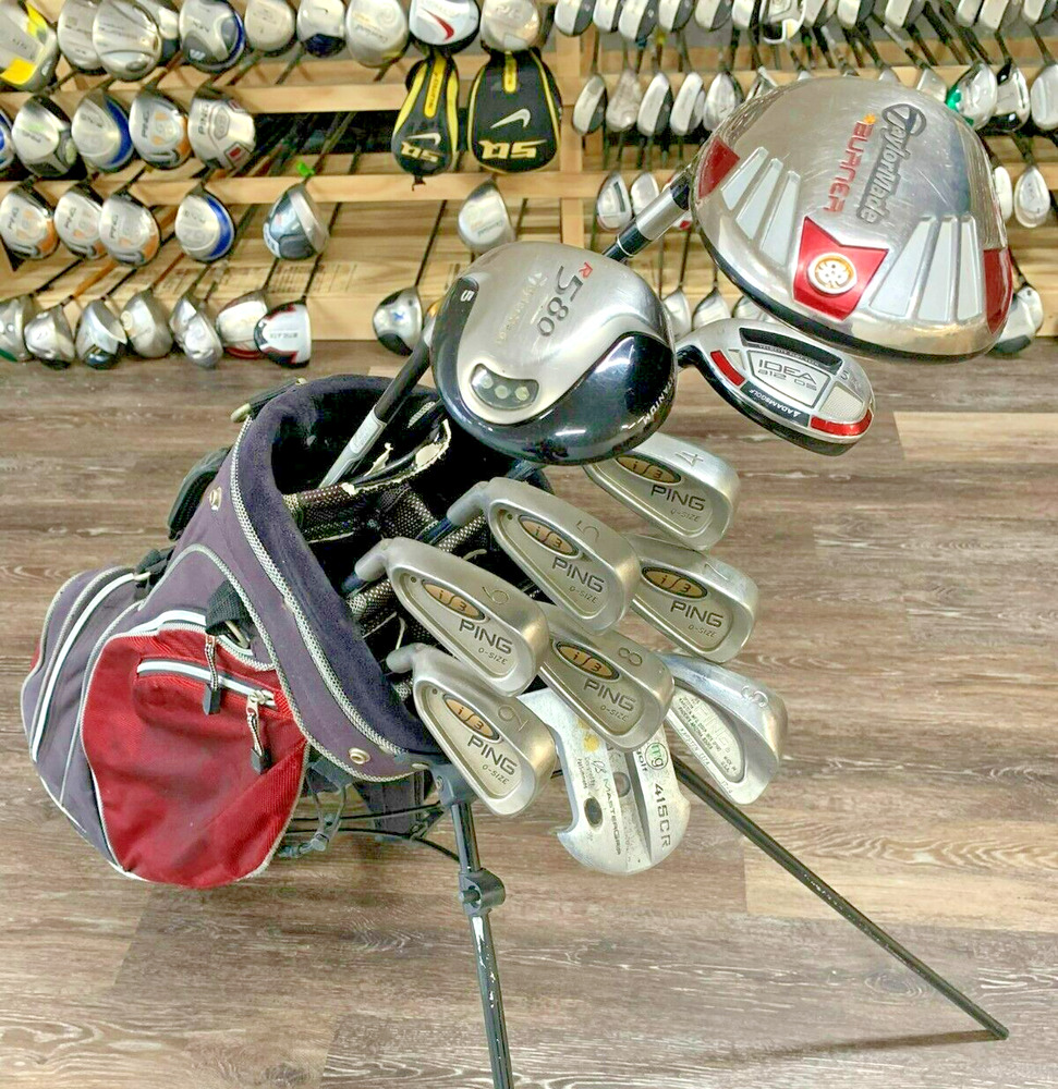 Complete Set of Left Handed Golf Clubs PING, TaylorMade, SidelineSwap