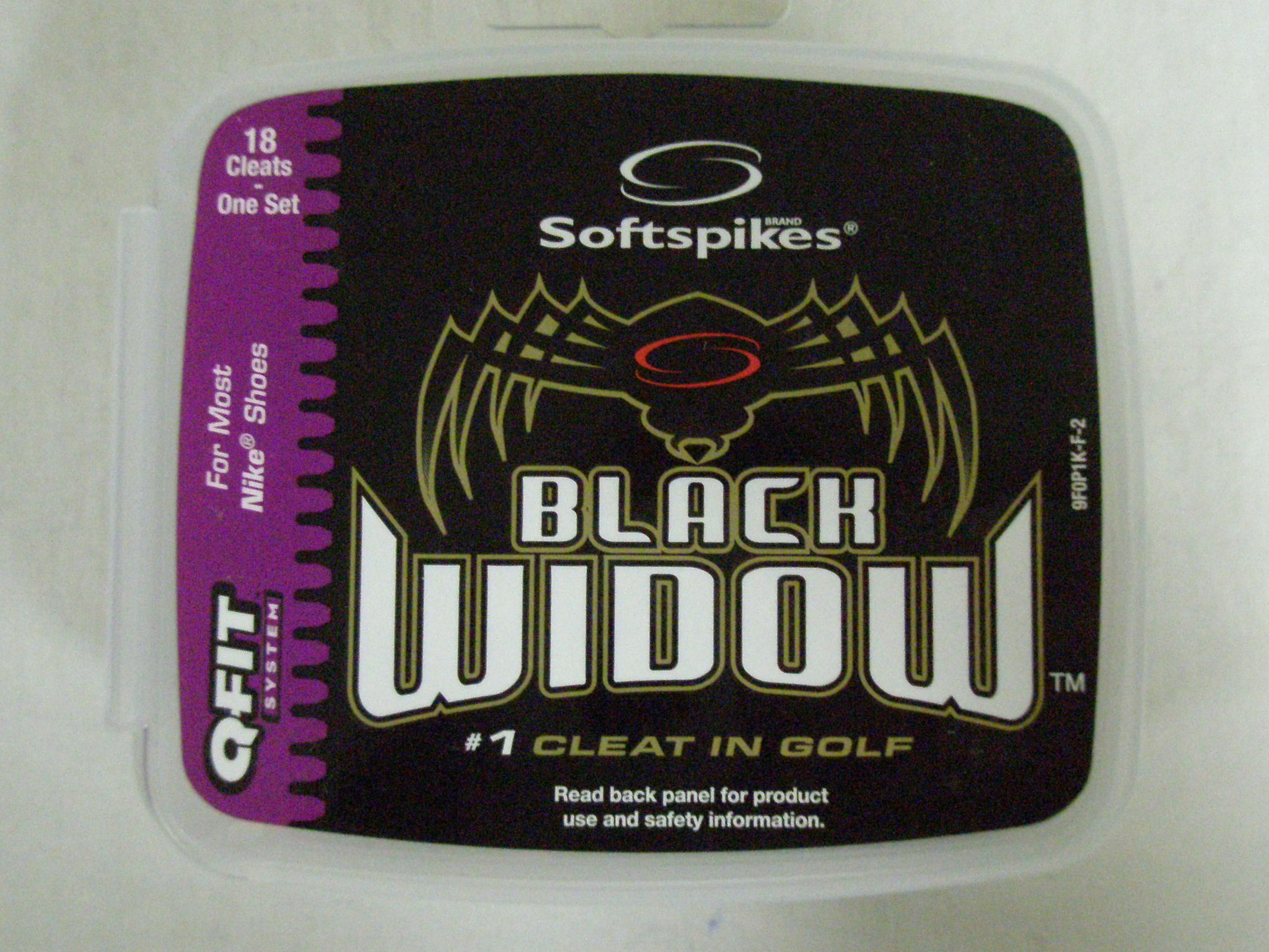 Soft Spikes Black Widow Golf Cleats (QFit) One Set 18pk NEW SidelineSwap