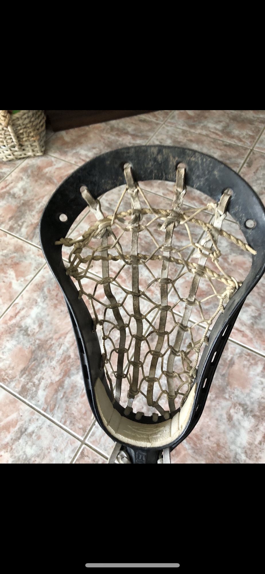 Black vintage lacrosse stick / old school SidelineSwap