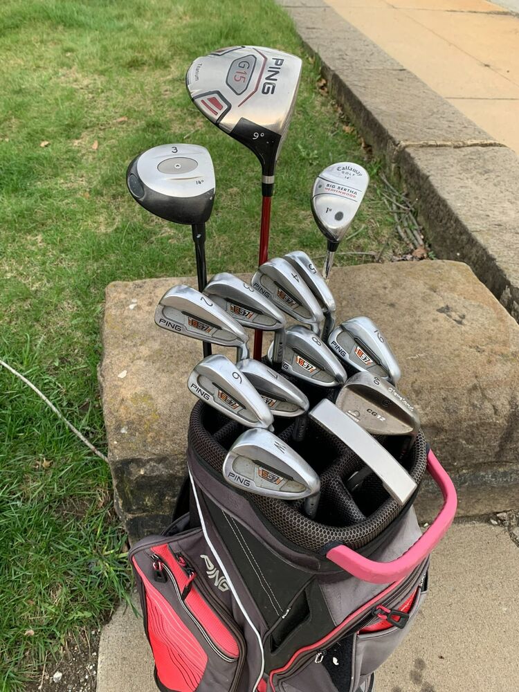 Complete Set of PING Golf Clubs + PING Cart Bag SidelineSwap