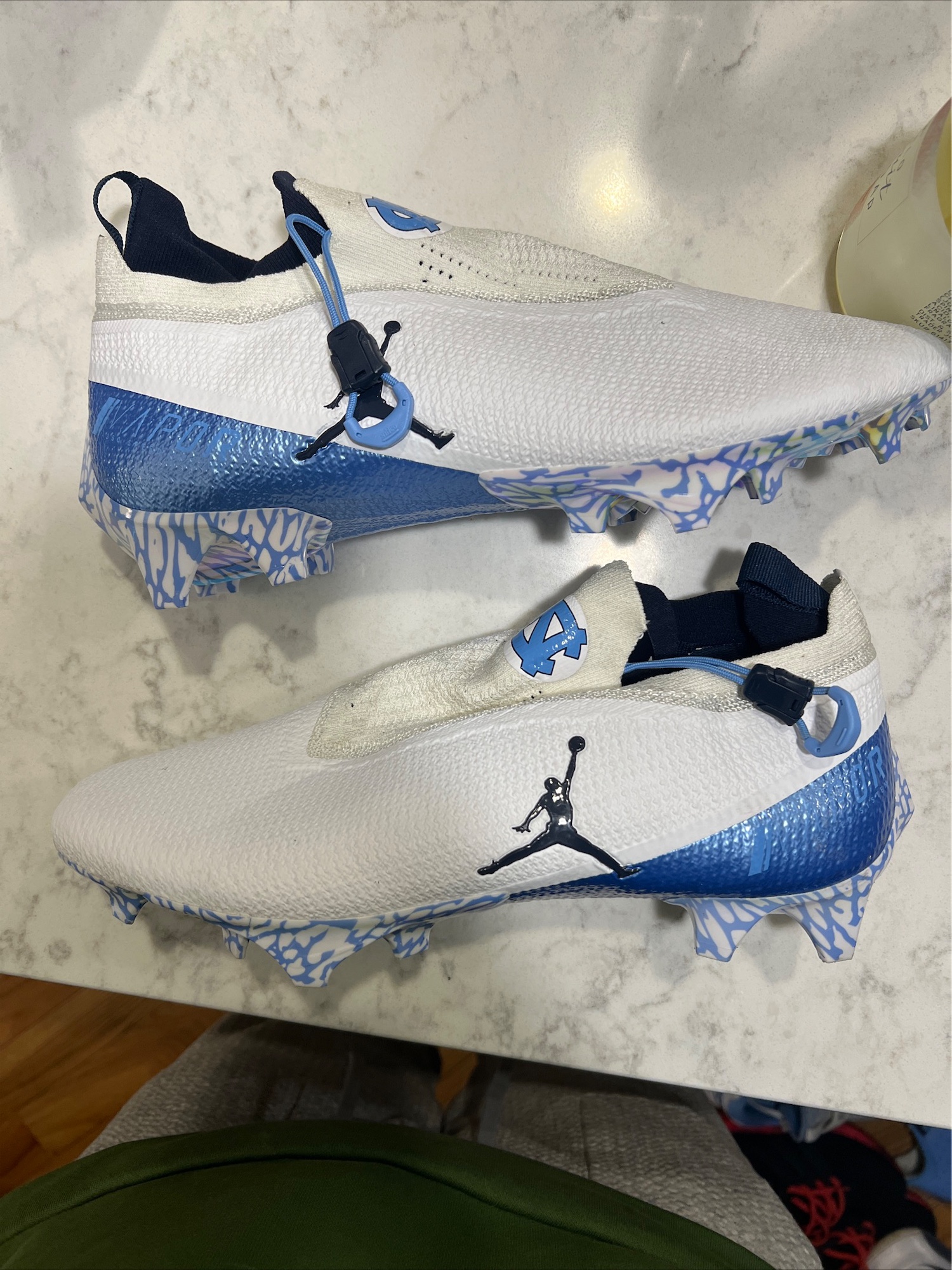 Jordan Football Cleats Rare UNC Team Issue SidelineSwap