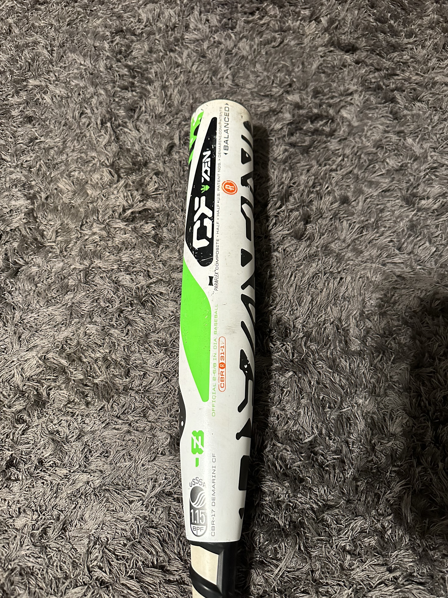 2017 Cf Zen 8 Drop Baseball Bat 31/23 “The Goat” Hottest Bat