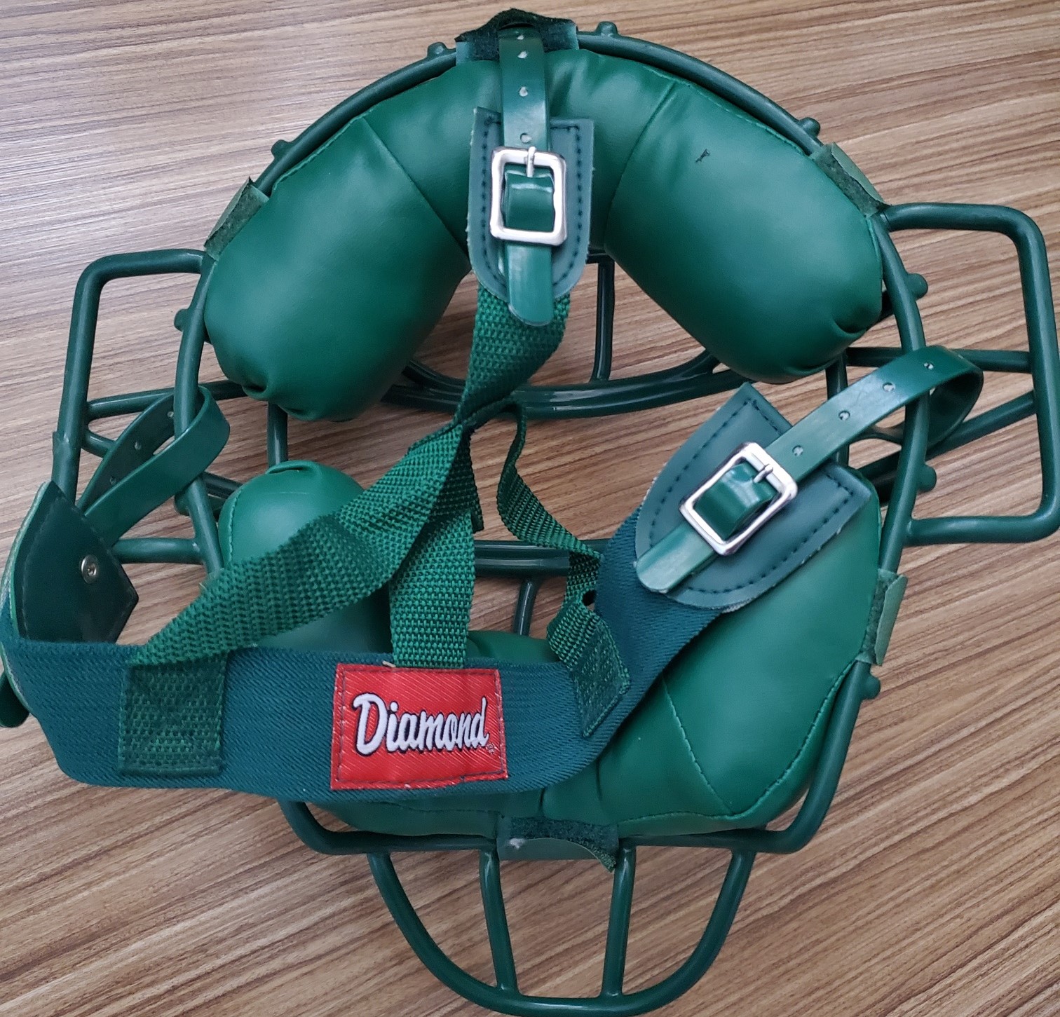 Diamond DFM32 Pro Green Catchers Face Mask / Umpire Mask TG3 Baseball