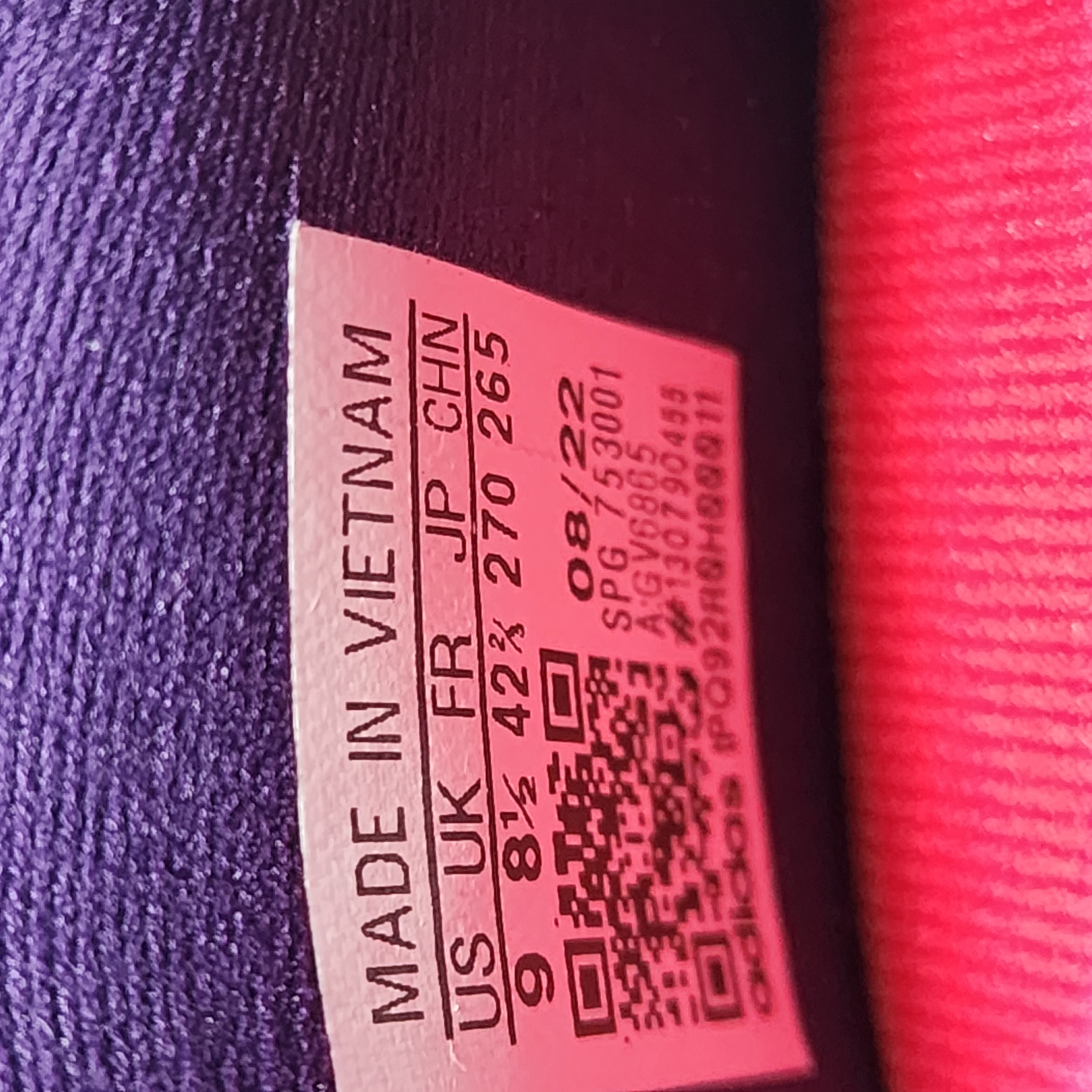 Adidas Soccer Cleats Mens 9 Purple Gamemode Knit Firm Ground World Cup