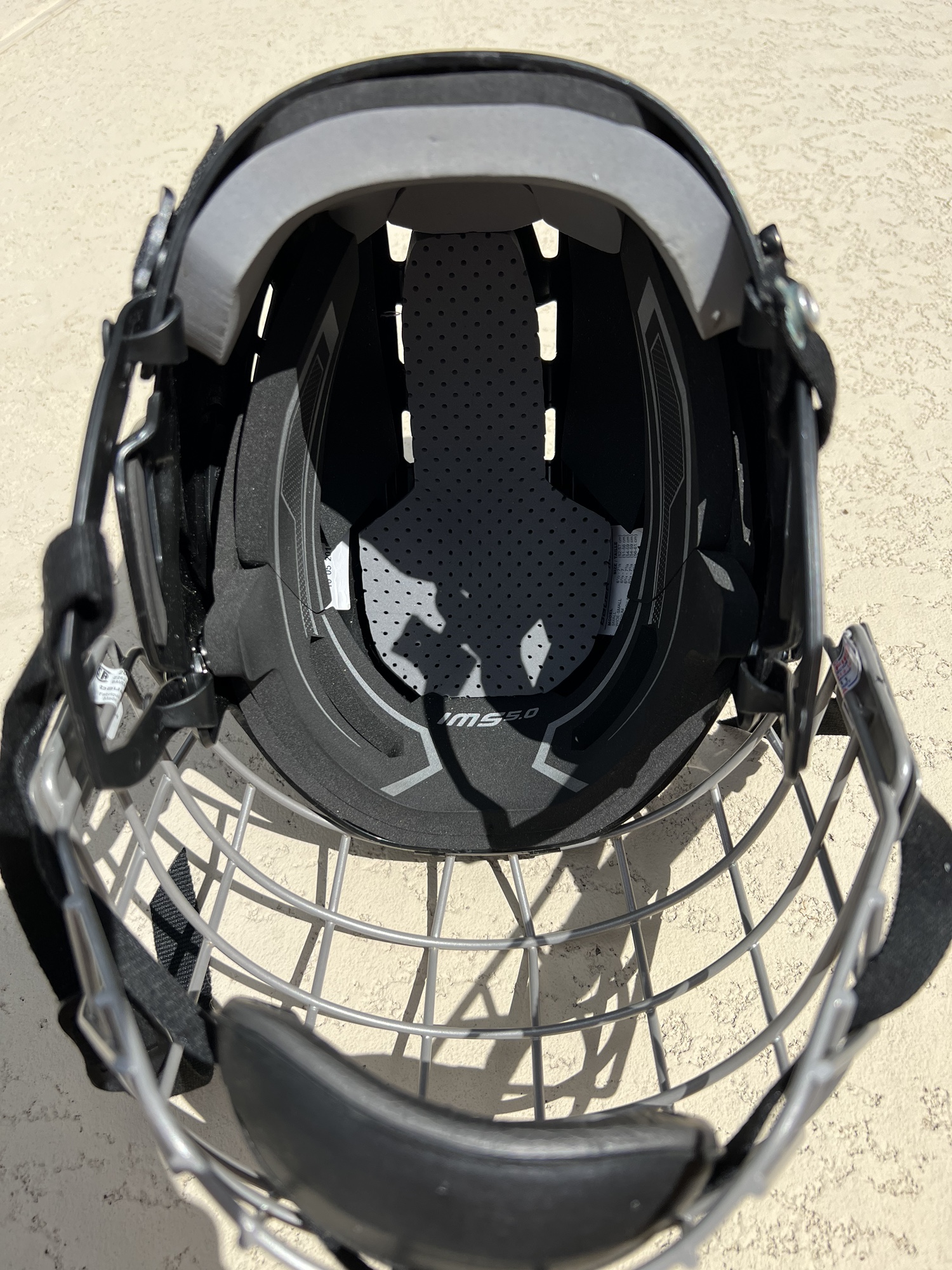 Used Medium Bauer IMS 5.0 Helmet with Profile I Cage SidelineSwap