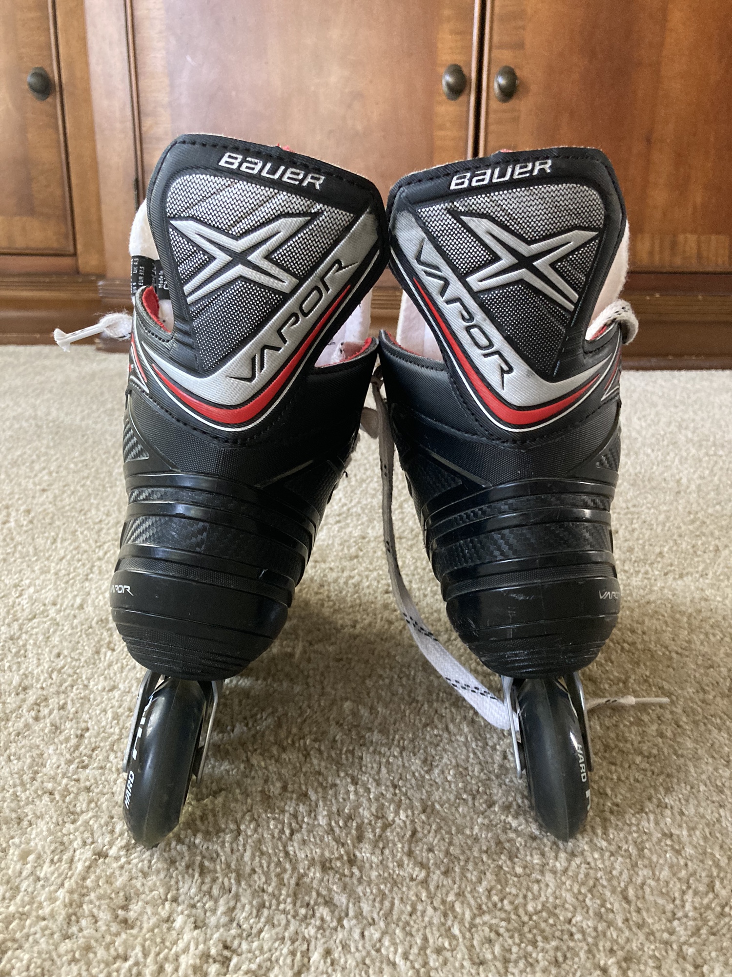 Used Bauer Regular Width Size 4 Inline Skates SidelineSwap