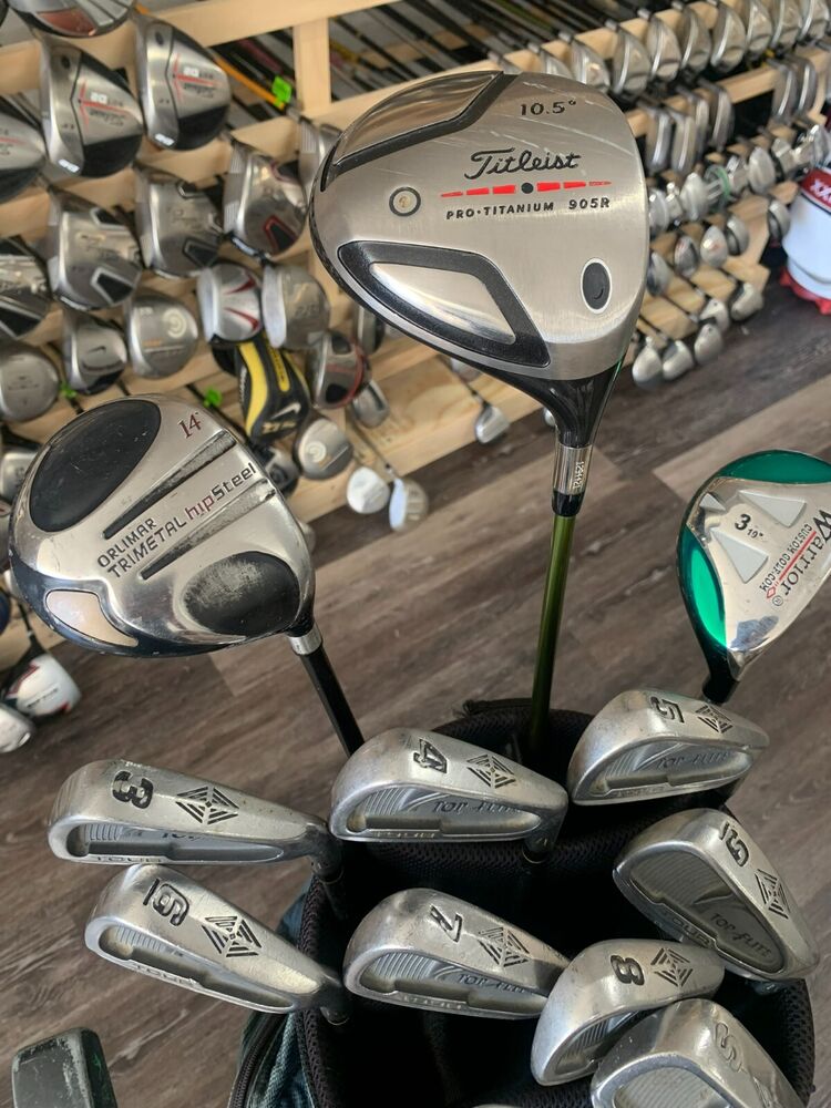 Complete Set of Golf Clubs Titleist, Top Flite SidelineSwap