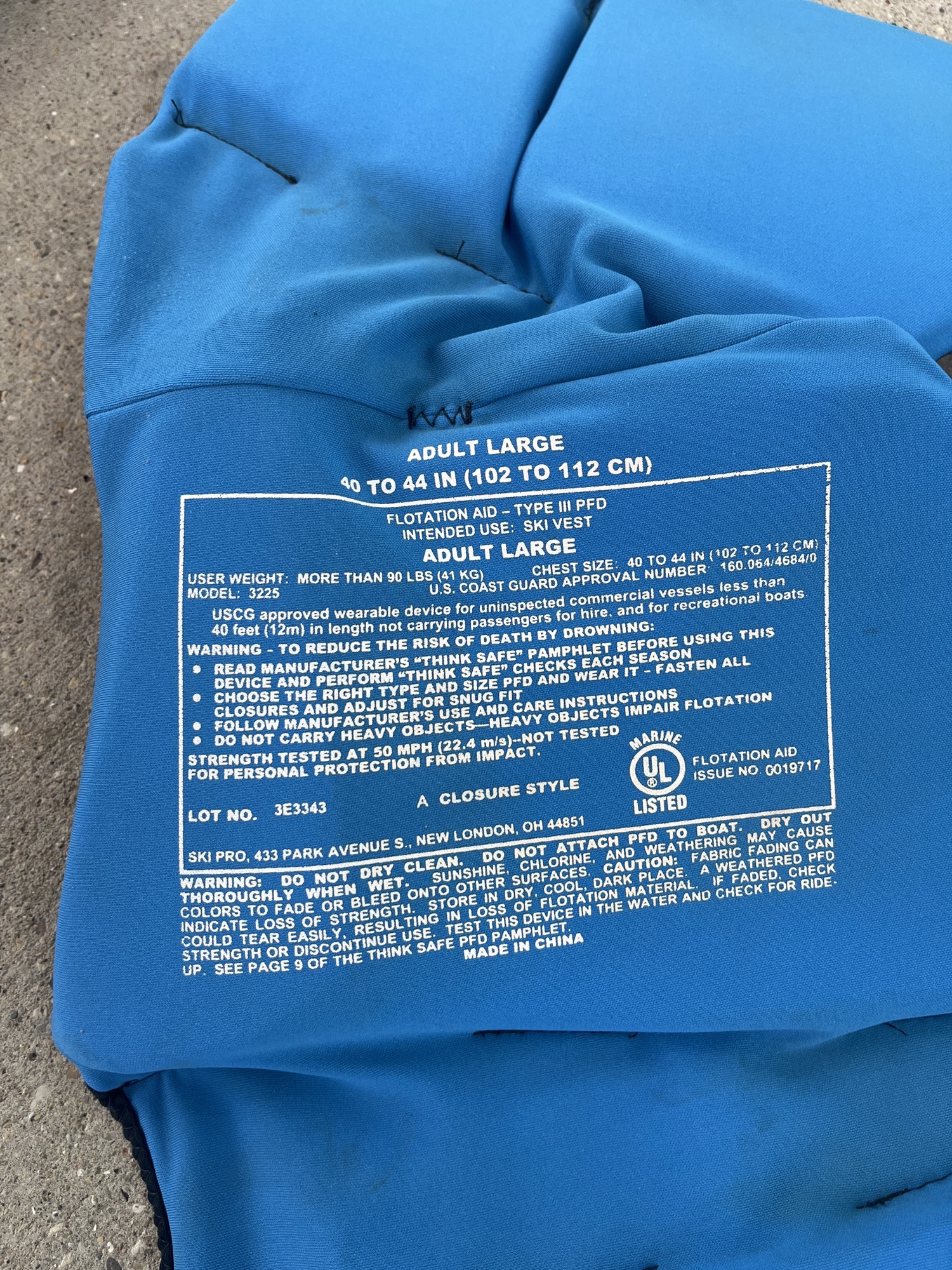 Used Life Jacket SidelineSwap