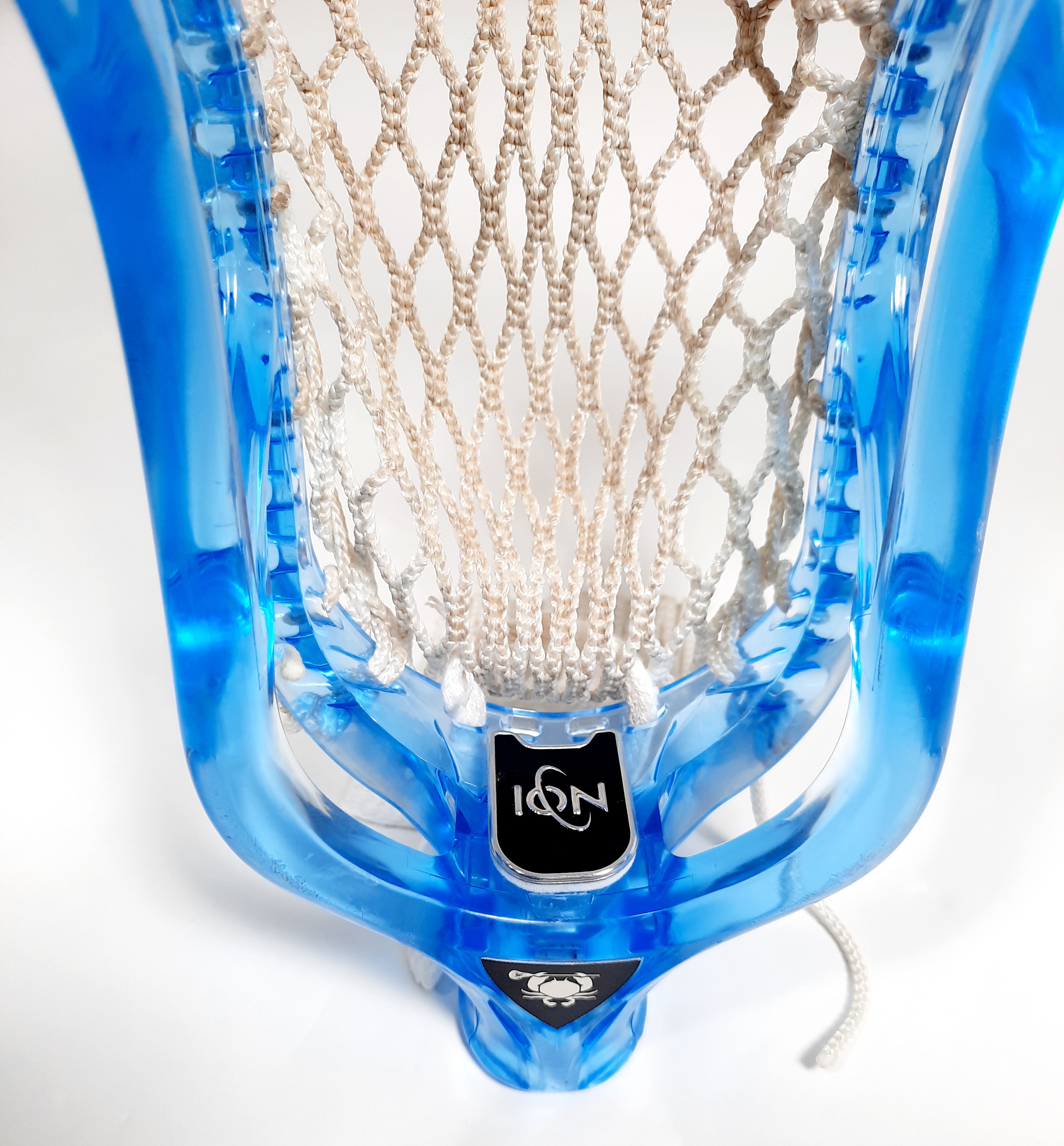 ECD Ion Lacrosse head/blue/Professionally Strung SidelineSwap