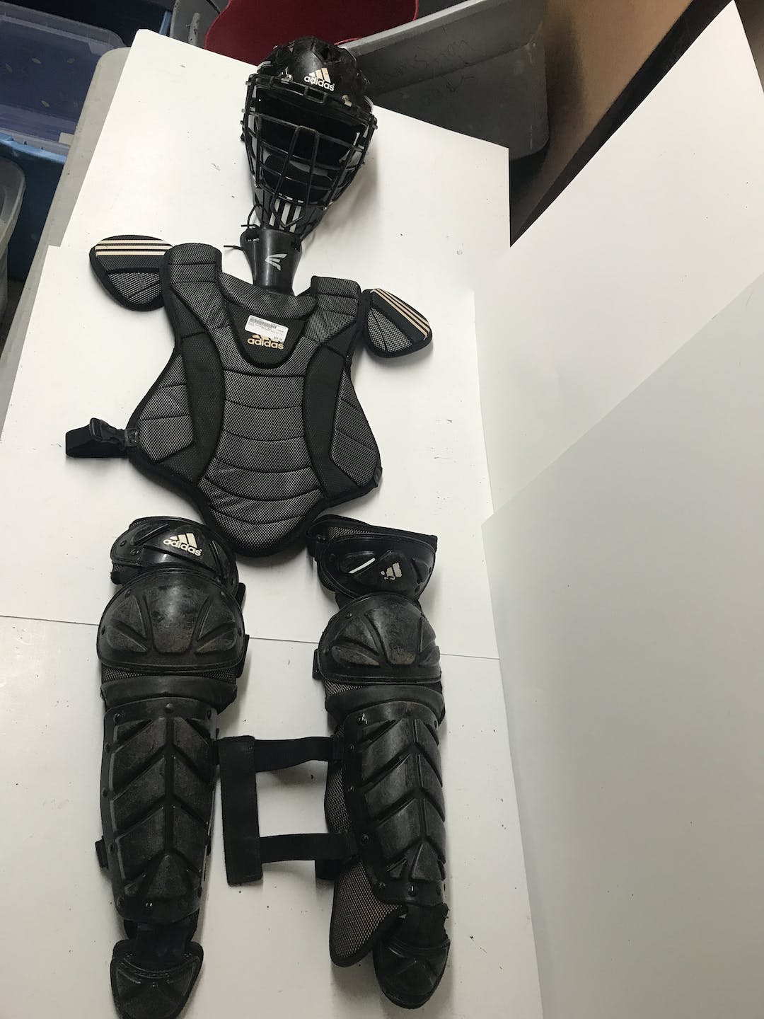 Used Adidas Catchers Gear Set Full Catcher's Equipment SidelineSwap