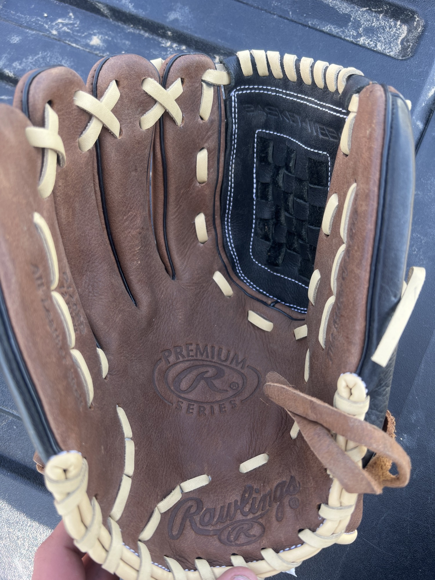 Used Rawlings Premium Series Left Hand Throw Baseball Glove 12