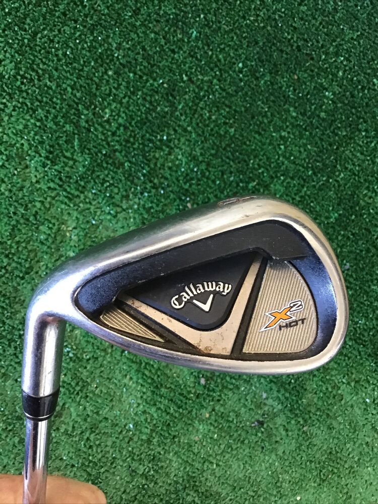 Callaway X2 Hot Lefthanded PW Pitching Wedge With Steel Shaft
