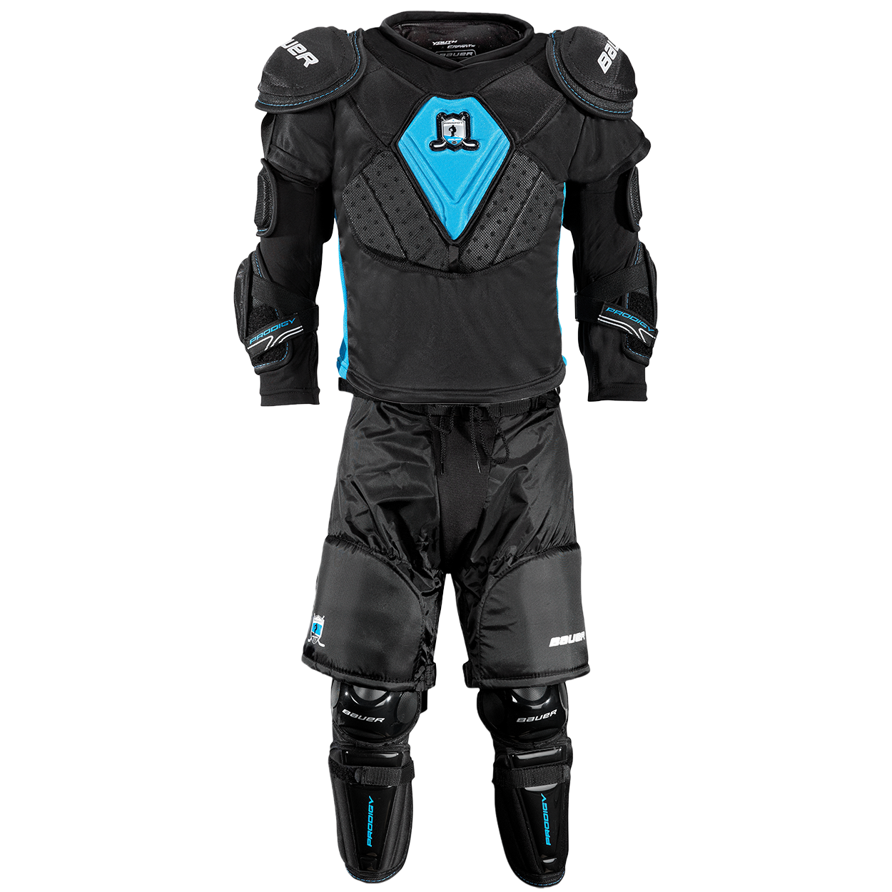 NEW Youth SMALL Bauer Prodigy shoulder elbow and pants top and bottoms