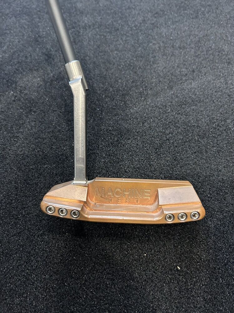 MACHINE Copper Plated M1A Adjuster TEST Model Putter Long Plumbers Neck