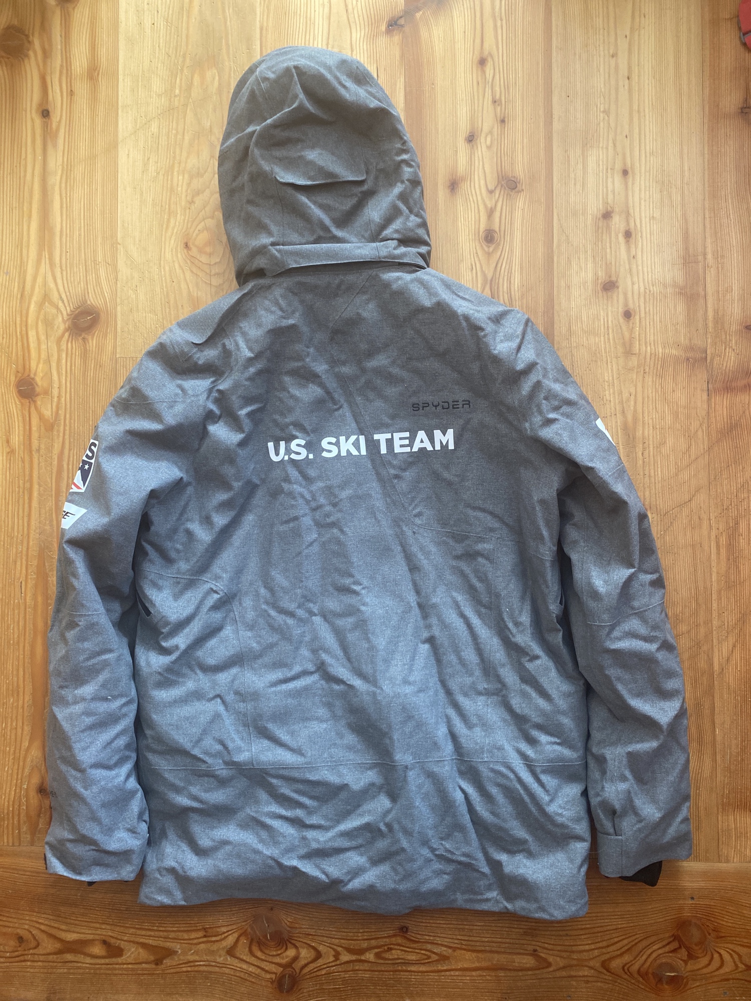 Gray New Medium Spyder US ski team Jacket SidelineSwap