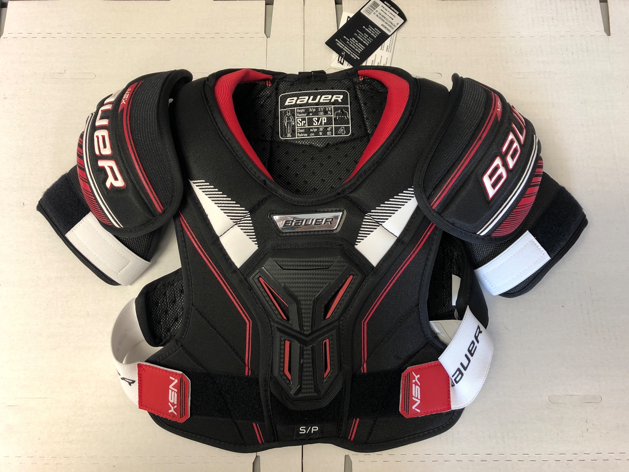 New Senior Bauer NSX Hockey Shoulder Pads Small Sm S sr SidelineSwap