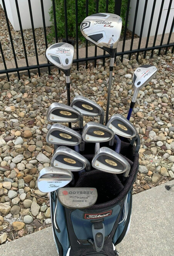 Complete Set of Titleist Golf Clubs (+1/2" LONG Extended) + Bag SidelineSwap