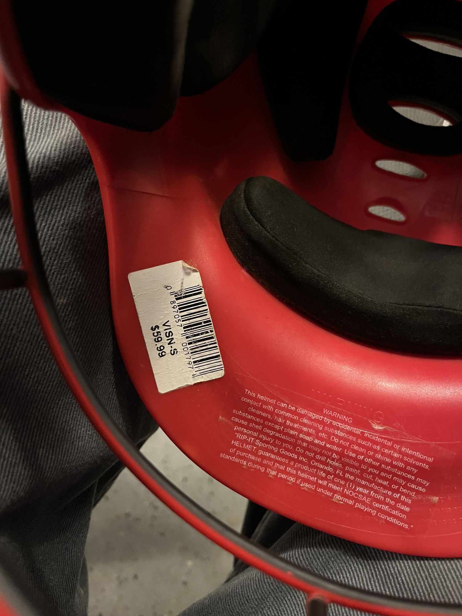 Used Medium/Large Rip It Vision Pro Batting Helmet SidelineSwap