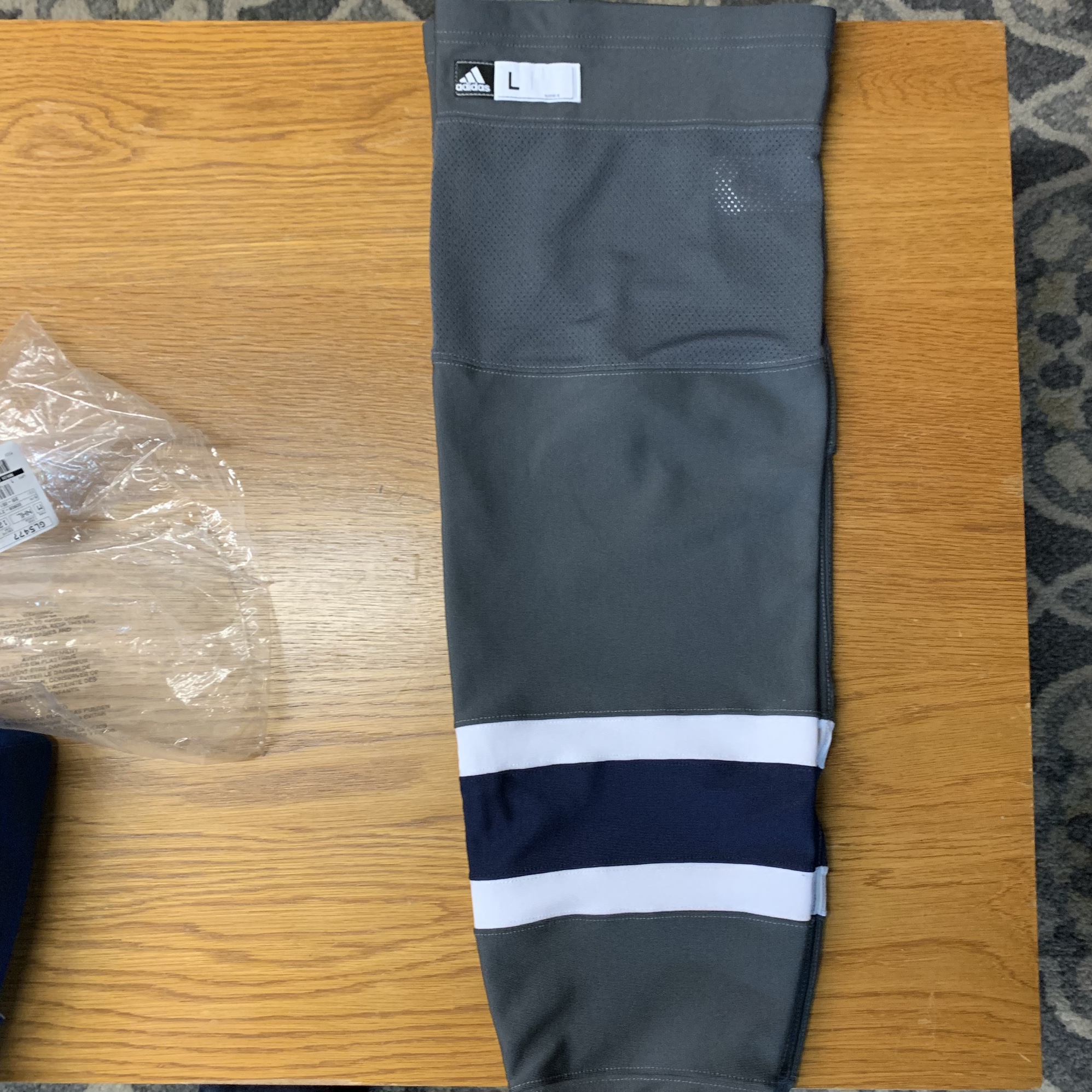 Adidas Pro Stock Hockey Socks Large Winnipeg Jets Reverse Retro