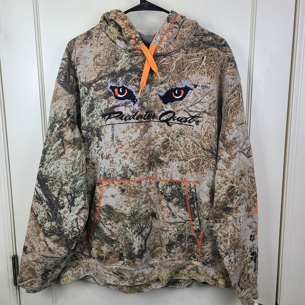Cabela’s Predator Quest Camo Hoodie Zonz Western Outdoors Hunting Size