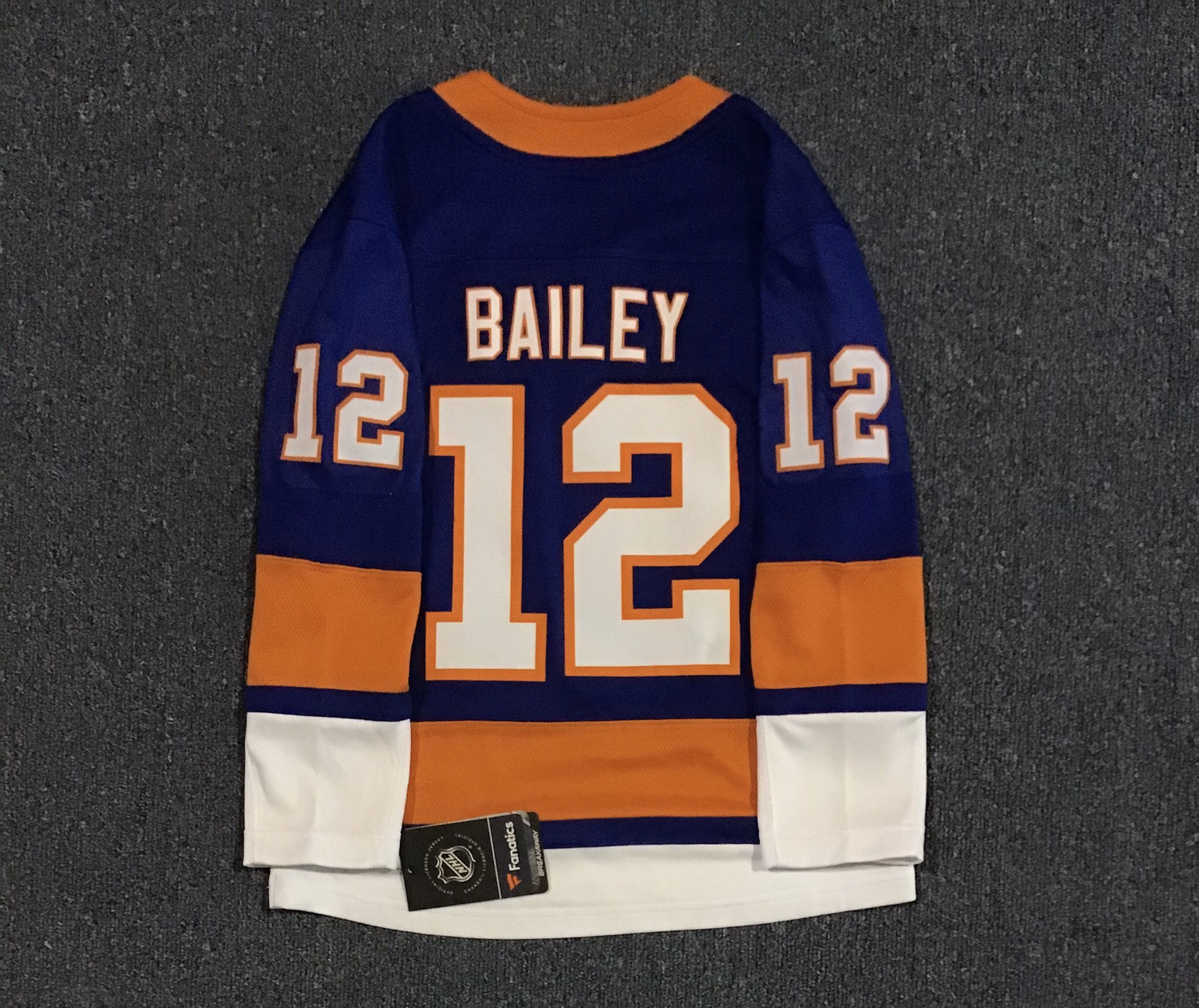 New With Tags New York Islanders Youth Fanatics Jersey Bailey 12 Small
