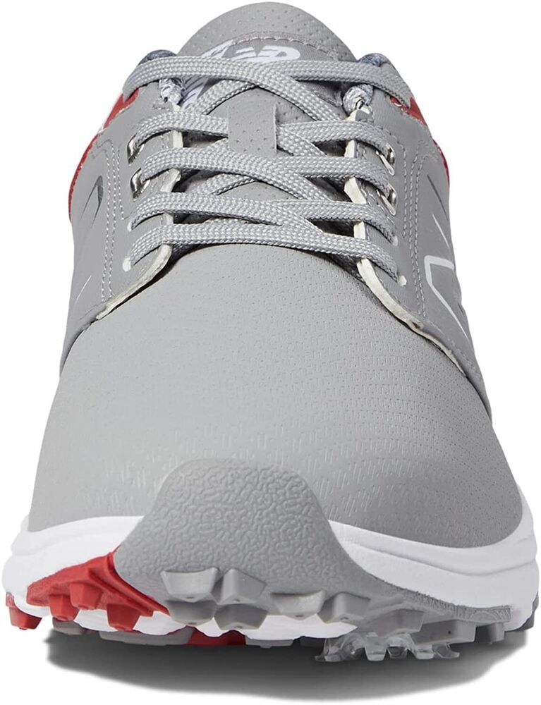 New Balance Brighton Spiked Golf Shoes Waterproof Gray / Red