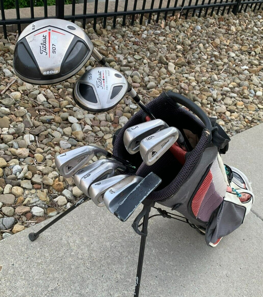 Complete Set of Titleist Golf Clubs + Bag SidelineSwap