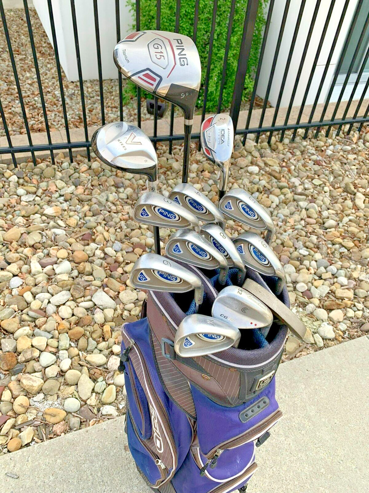 Complete Set of PING Golf Clubs + Bag SidelineSwap