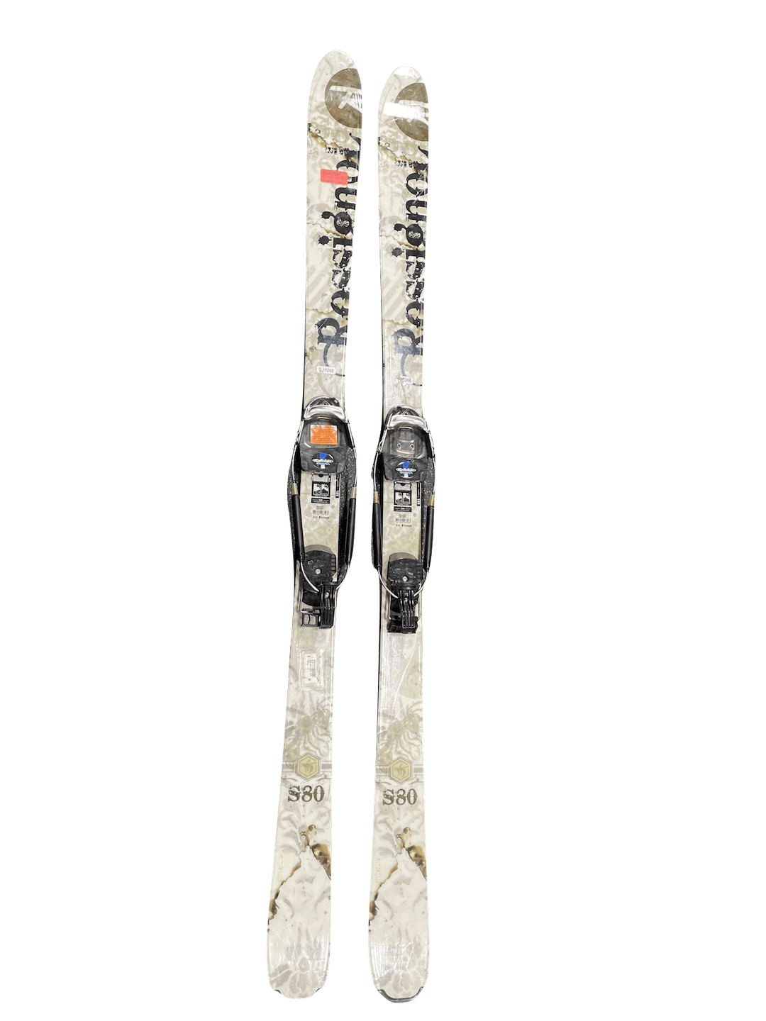Used Rossignol S80 W Telemark Bindings 185 Cm Men's Downhill Ski Combo